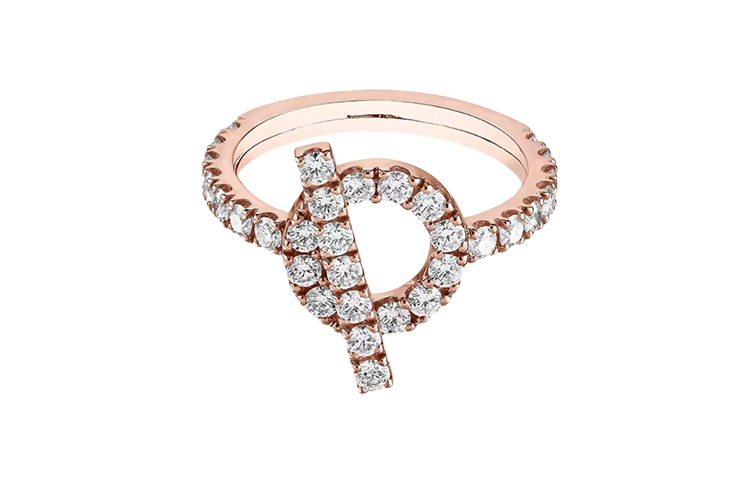 Кольцо из розового золота 18 карат Women's HERMES, розовое золото — фото 3