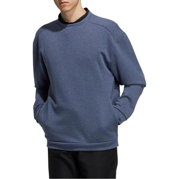 Толстовка adidas Solid Color Cozy Pullover Sports Long Sleeves Hoodie Men's Blue, синий — фото 2
