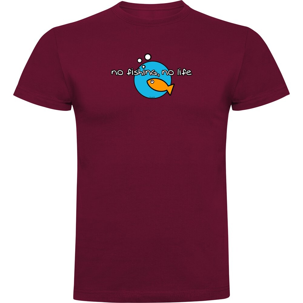 

Футболка Kruskis No Fishing No Life, красный
