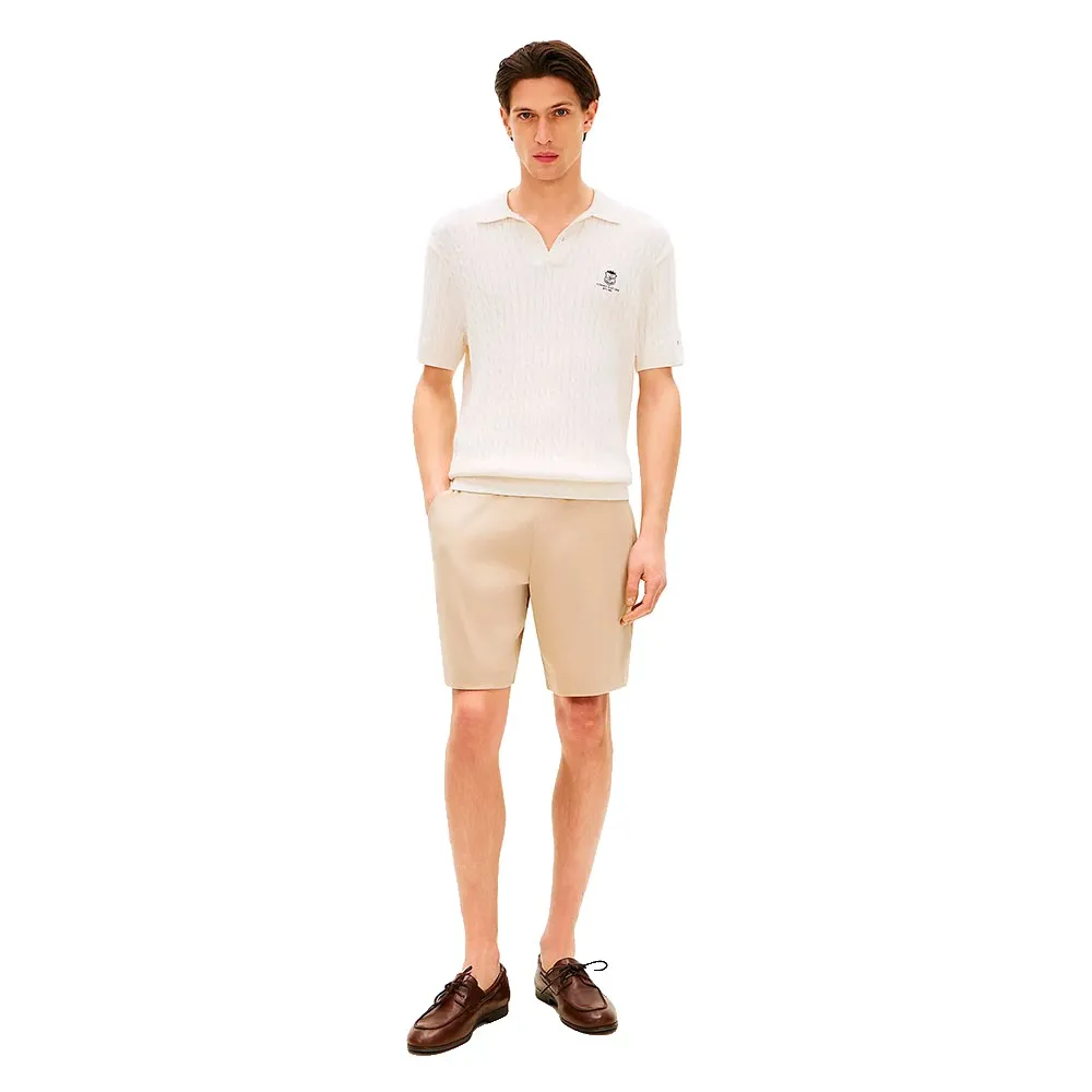 Спортивные шорты Tommy Hilfiger Interlock, бежевый — фото 4
