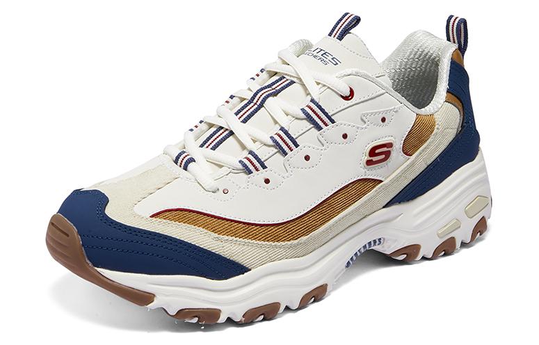 Skechers D'Lites Varsity Spirit кроссовки 'Белый Синий' — Бежевый Синий, цвет Beige Blue — фото 3