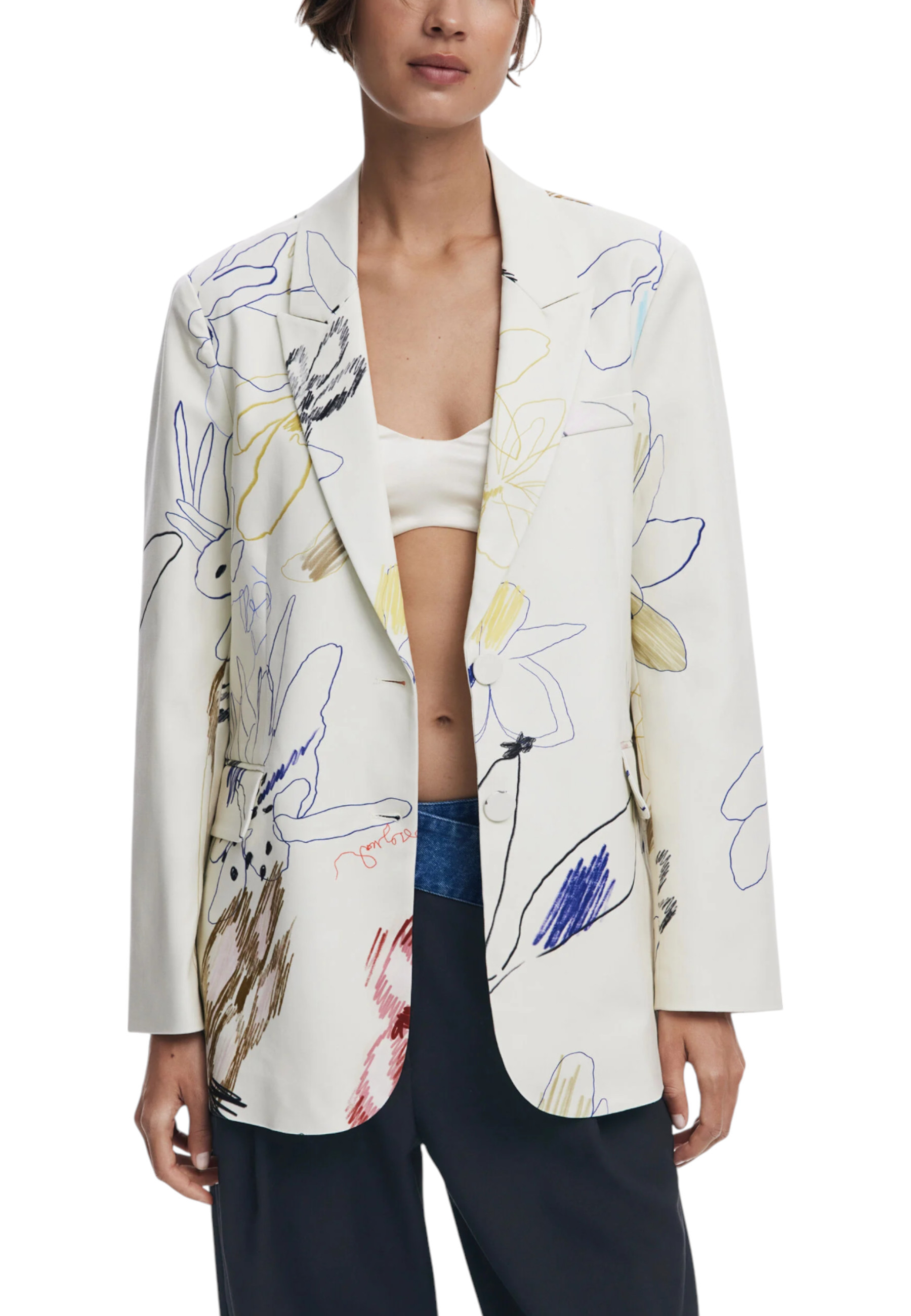 

Блейзер Desigual, белый