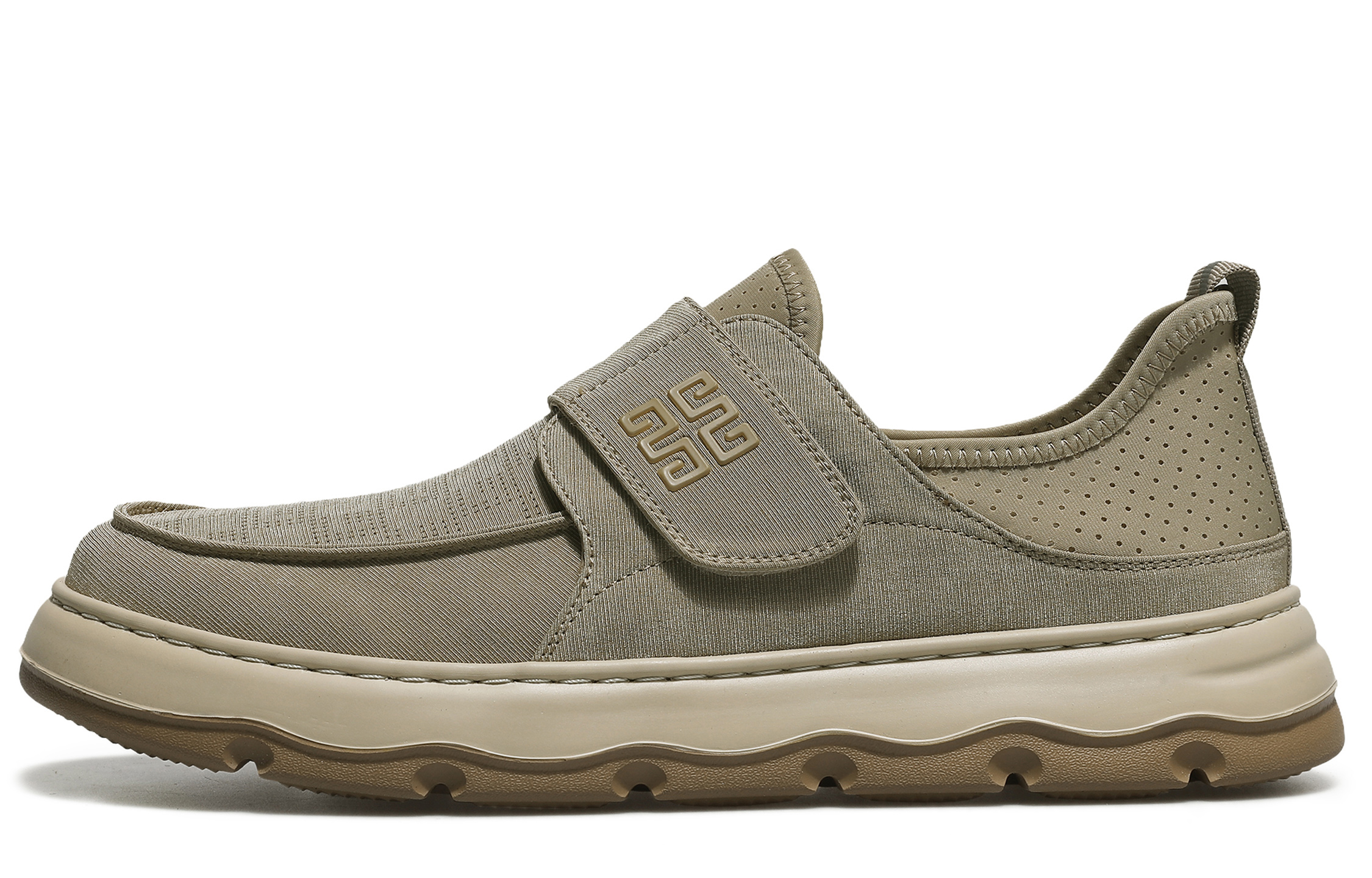 

Нескользящие износостойкие низкие повседневные туфли для мужчин Desai, Khaki Green-03