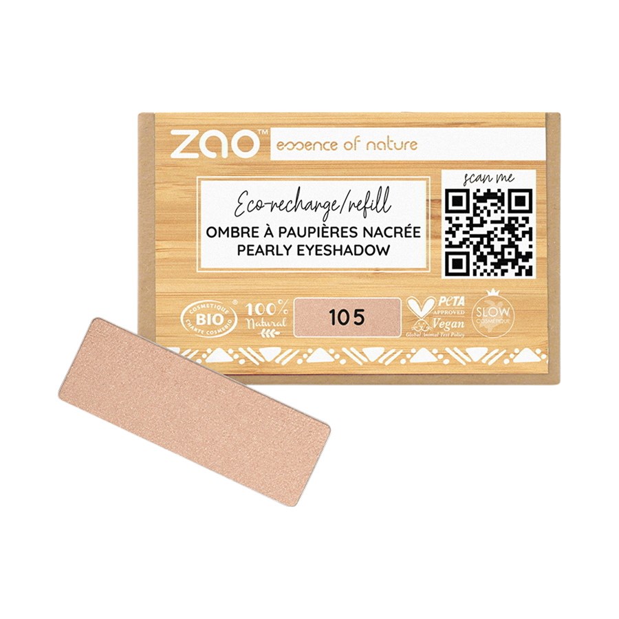 

Тени для век и праймер Zao Pearly Eyeshadow Refill, 105 Golden Sand / 1,3 g