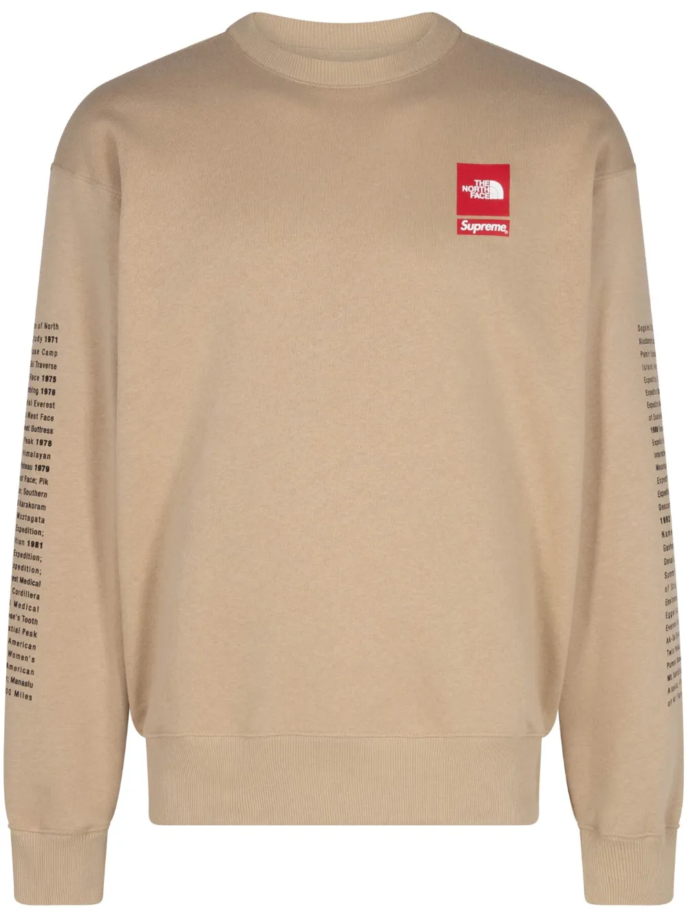 

Толстовка Khaki из коллаборации с The North Face Supreme, нейтральный