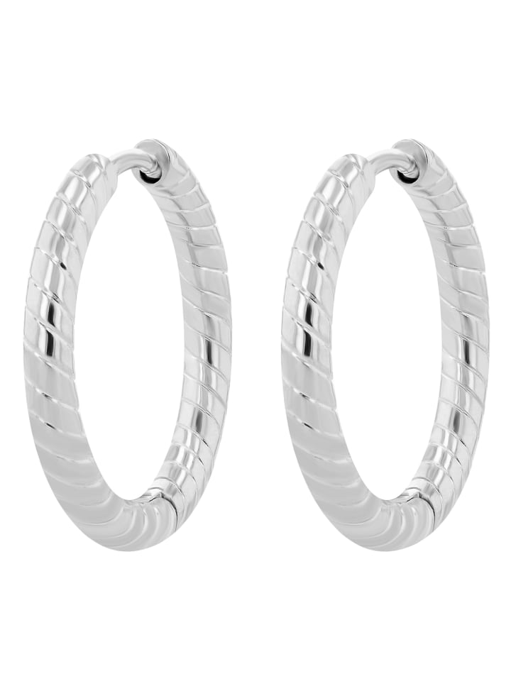 

Женские серьги-кольца Adeliás из полированной нержавеющей стали, серебристый цвет