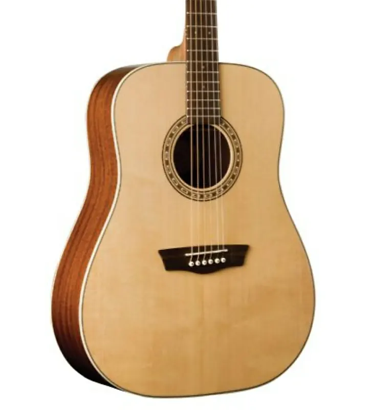 

Акустическая гитара Washburn D7S Harvest Dreadnought Acoustic Guitar. Natural Gloss
