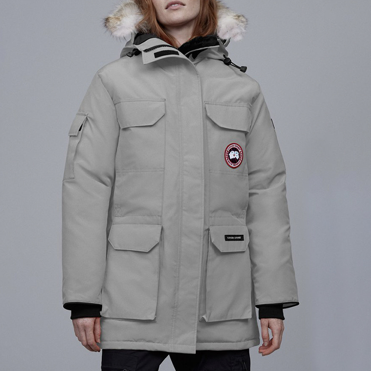 Пуховик Европейская версия Зимний Женский Лунный камень Серый Canada Goose, Лунный свет Лайм — фото 3