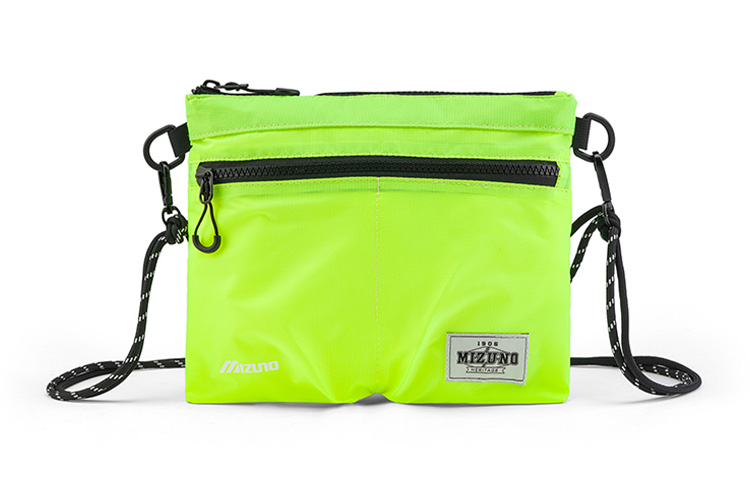 

Mizuno Тканевая сумка через плечо унисекс неоново-зеленая, Neon Green