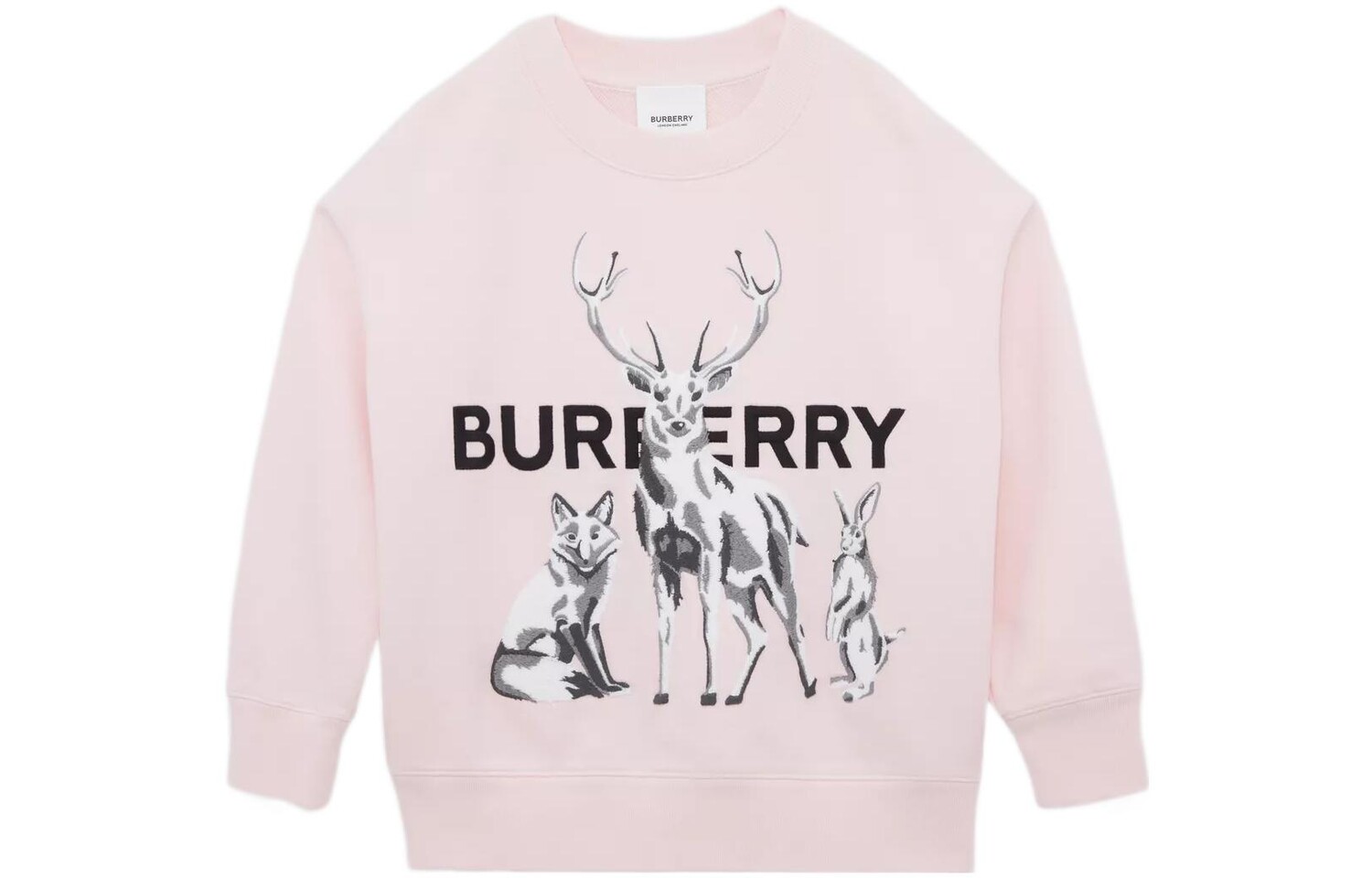 

Детская толстовка Burberry, розовый