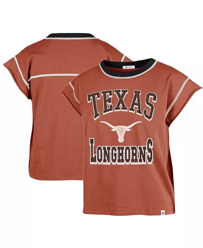 

Женская оранжевая футболка Texas Longhorns Sound Up Maya с короткими рукавами '47 Brand