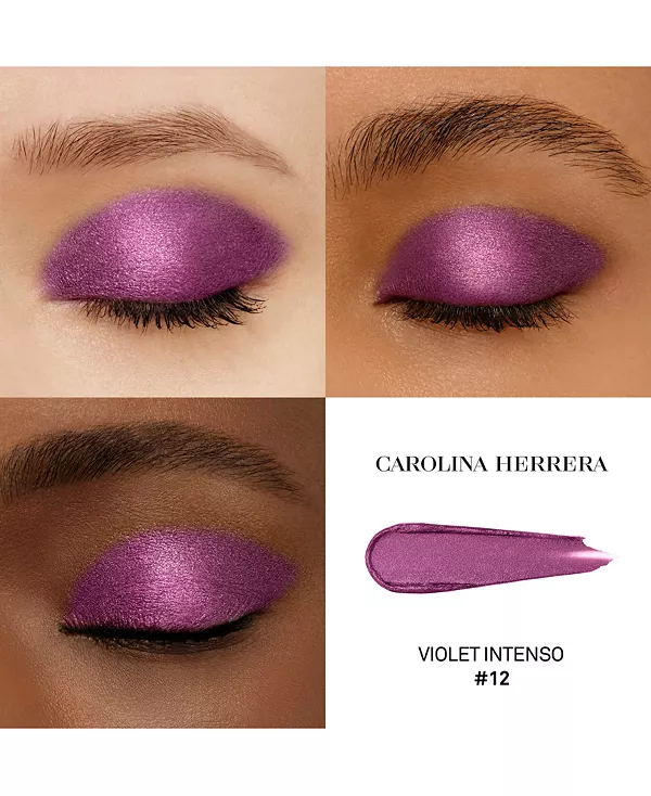Шикарные тени для век Carolina Herrera, 12- violet intenso (shimmer) — фото 3