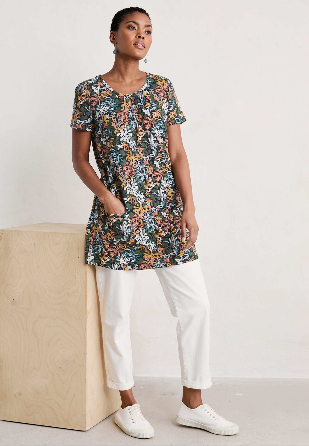 

Туника STAR DANCE SHORT SLEEVE Seasalt Cornwall, мультиколор