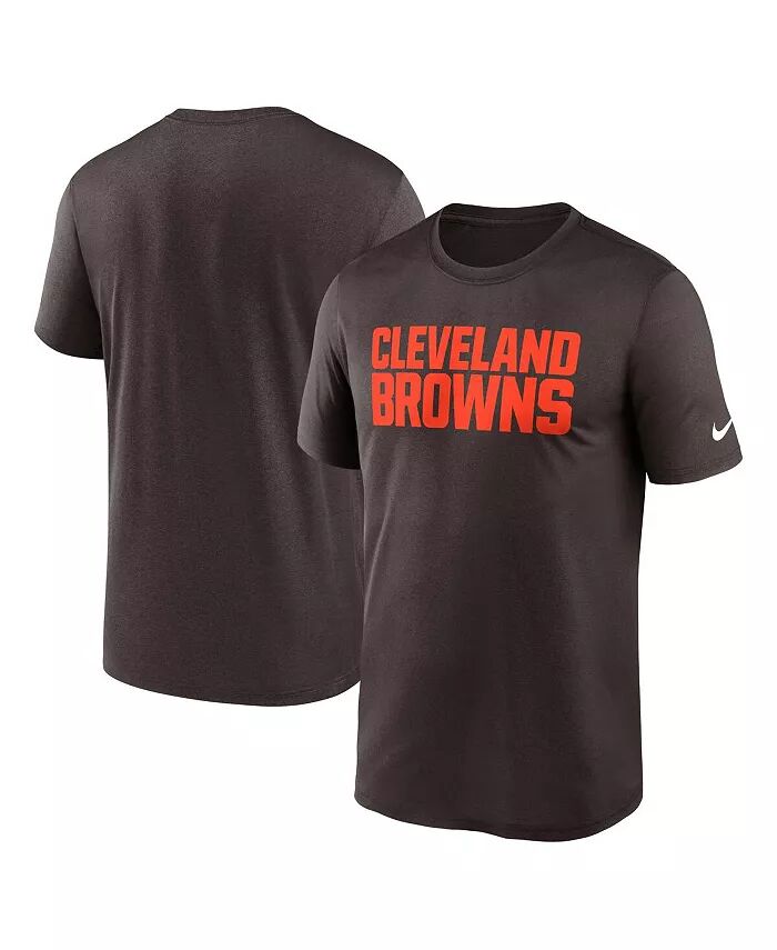 

Мужская коричневая футболка с надписью Cleveland Browns Primetime Legend Nike