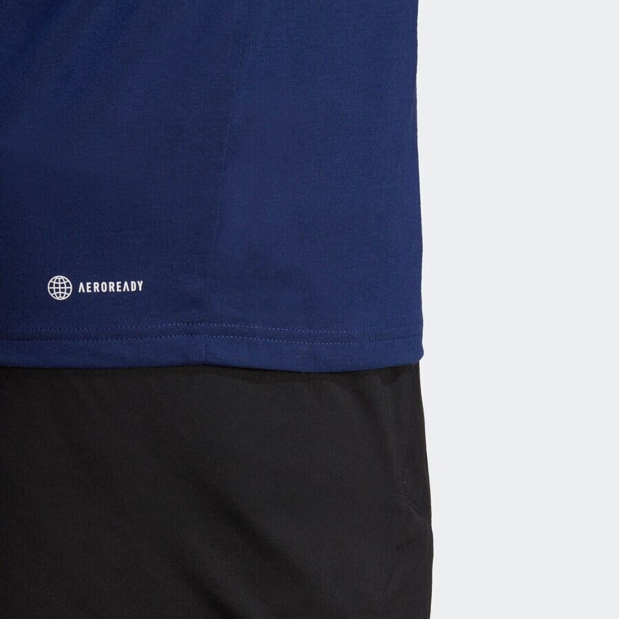Спортивная футболка Adidas TRAIN ESSENTIALS FEELREADY, темно-синий — фото 4