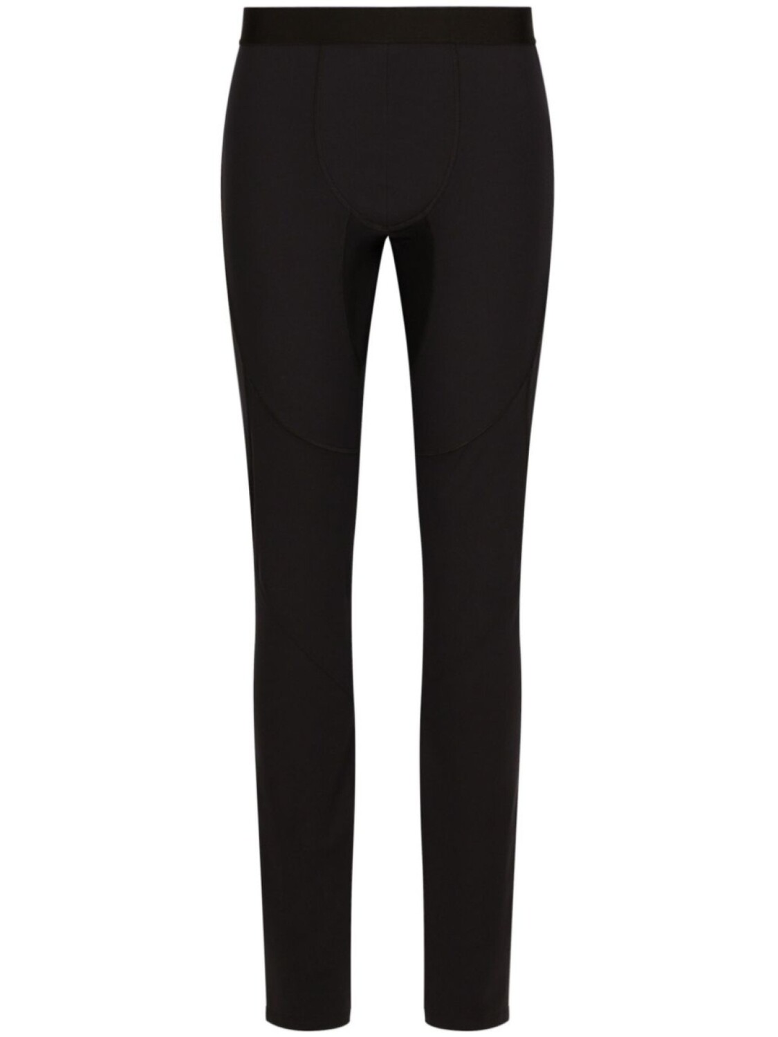 

Dolce & Gabbana logo-embroidered elasticated-waist leggings, черный