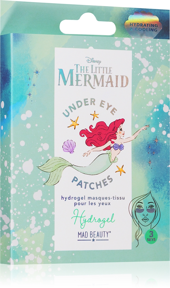 

Увлажняющая и осветляющая маска для глаз «Русалочка» Mad Beauty, 3× 2 шт