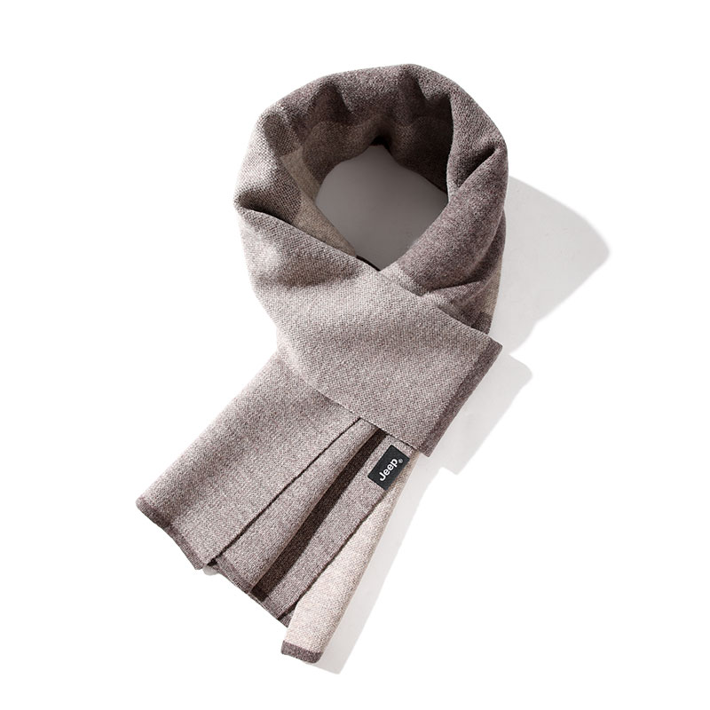 

Шарф вязаный мужской Jeep, camel