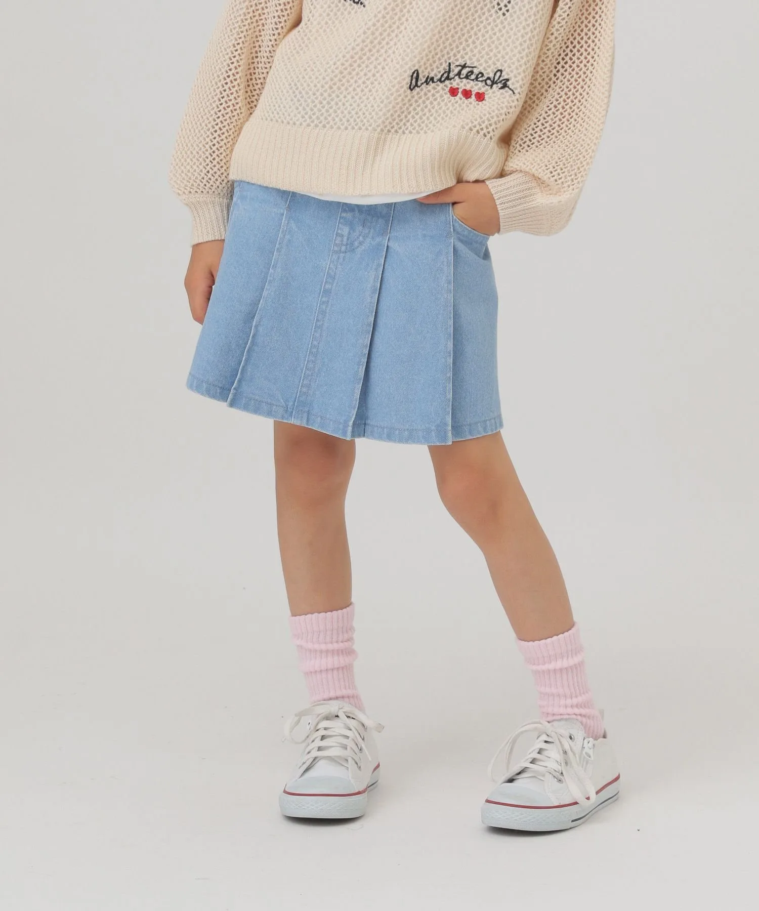 Джинсовая юбка CHEER ON / Размер 100-120 см / 586525 GLOBAL WORK, Chemical Light Blue 83