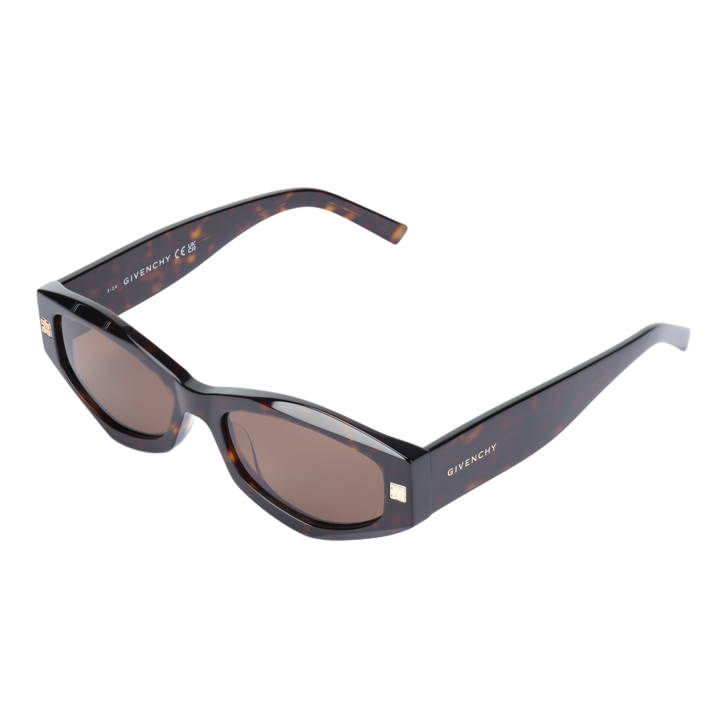

Givenchy Кошачий глаз солнцезащитные очки Frame, Brown