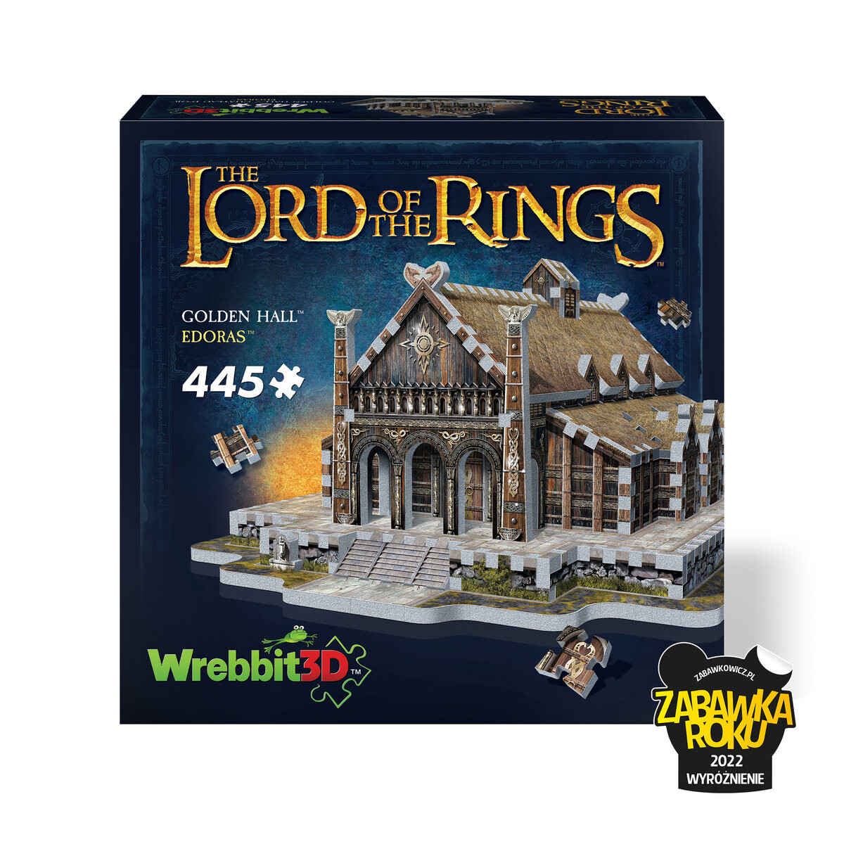 

3D пазл Wrebbit, Złoty Dwór Edoras, 445 шт.