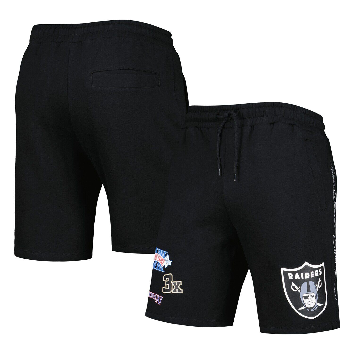 

Мужские черные шорты Las Vegas Raiders Historic Champs New Era
