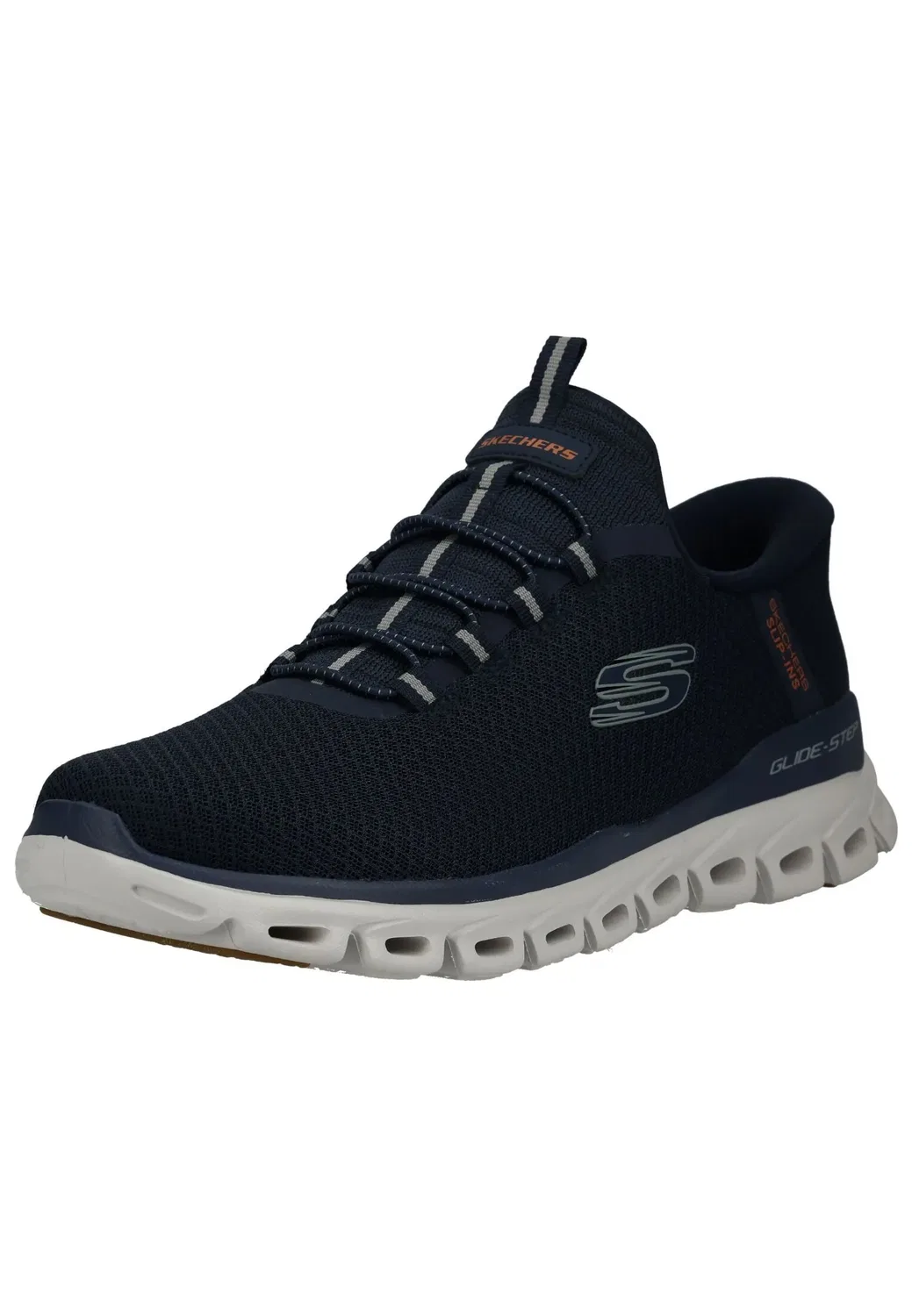 Сникерсы низкие, голубой Skechers, синий