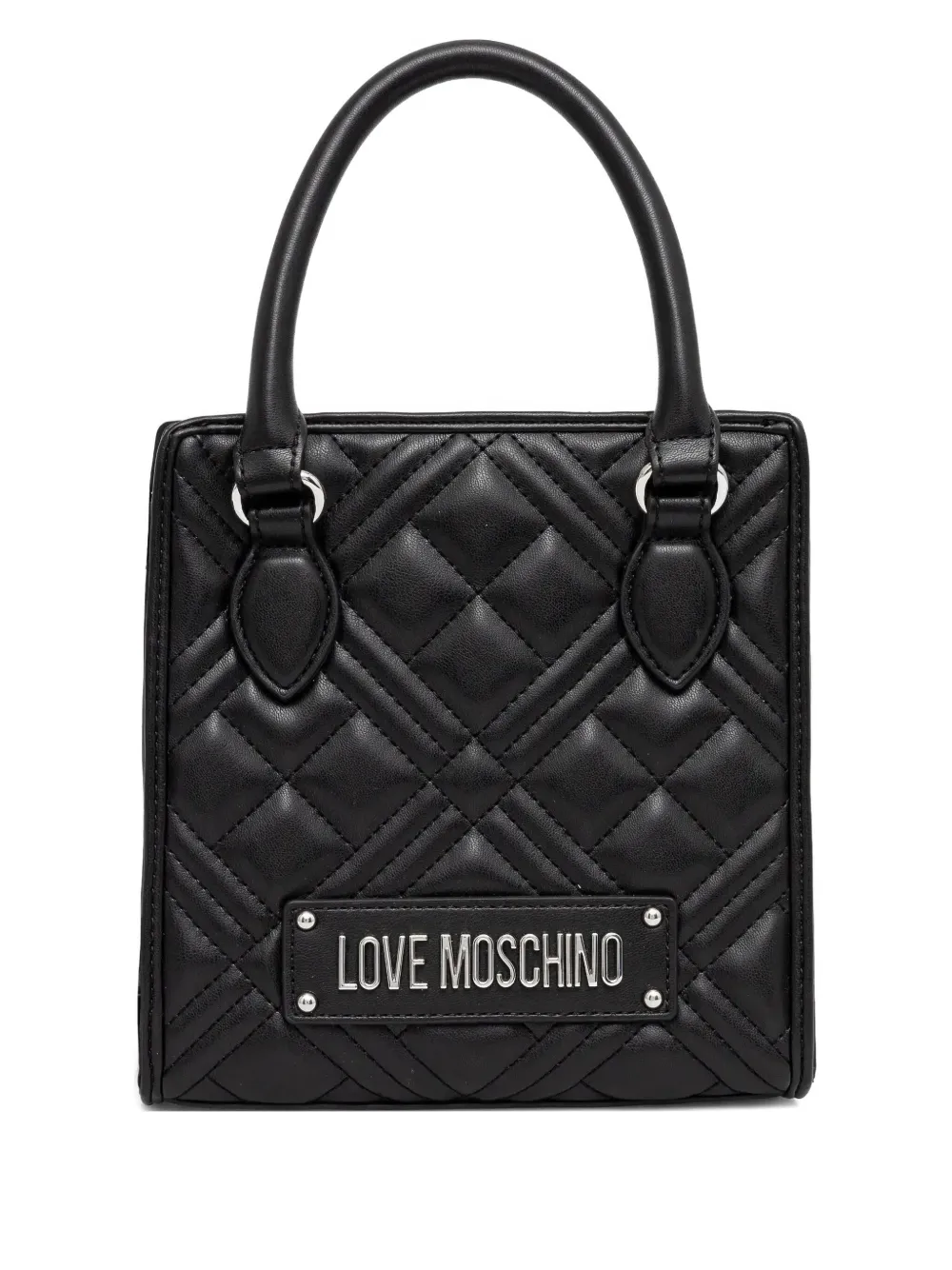 

Стеганая сумка-тоут Love Moschino, черный