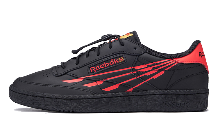 

Reebok Низкие кроссовки для скейтбординга Club C Series, мужские, черно-красные
