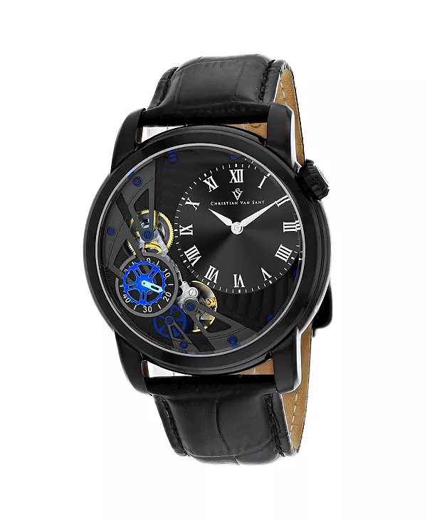 

Мужские кварцевые часы Sprocket Auto с черным циферблатом - CV1550 Christian Van Sant, black