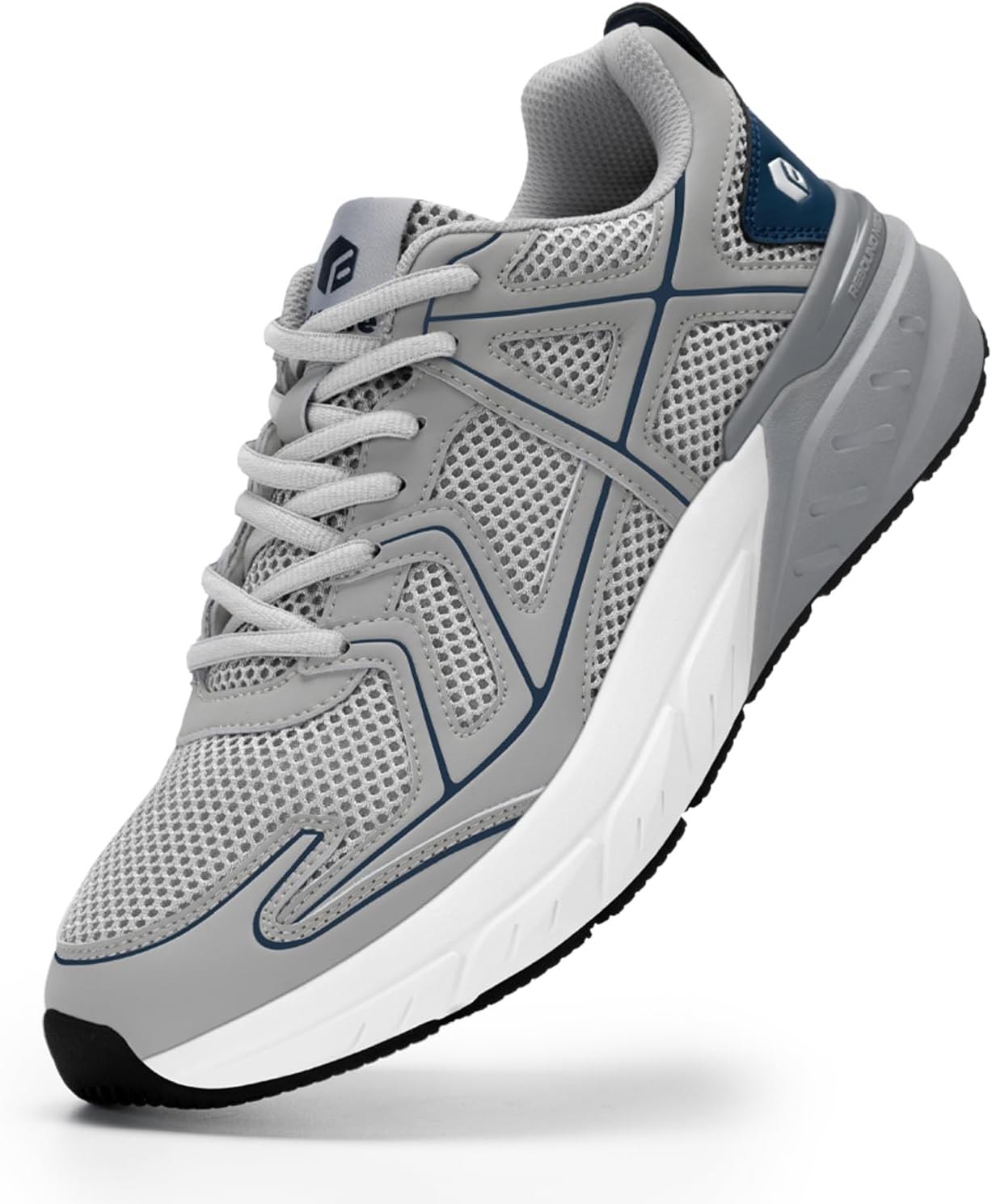 

Мужские кроссовки FitVille для ходьбы, широкая полнота, дополнительная амортизация, очень широкие кроссовки для мужчин, упругие, нескользящие, для тренировок и занятий спортом, синий