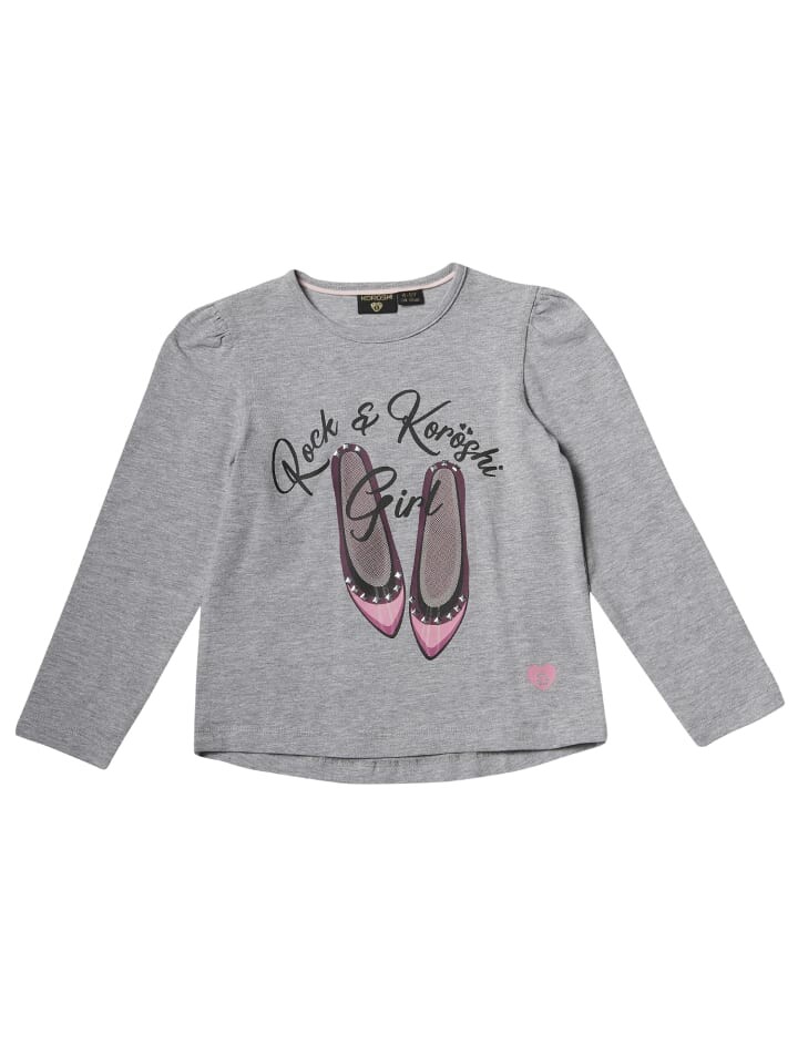 

Футболка KOROSHI LANGÄRMELIGES MÄDCHEN T SHIRT, серый