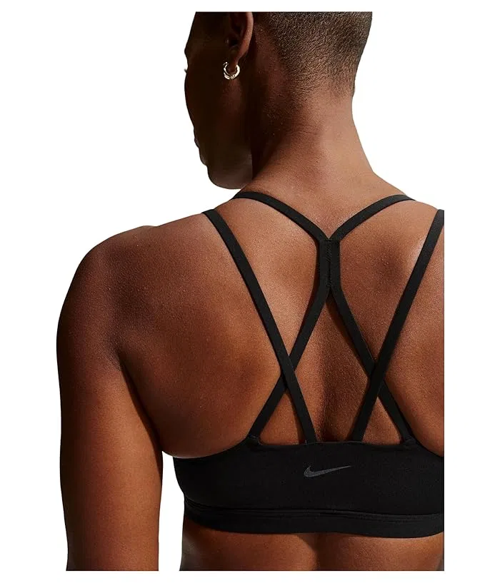 Спортивный бюстгальтер Dri-FIT Zenvy Strappy Nike, Black/Cool Grey — фото 4