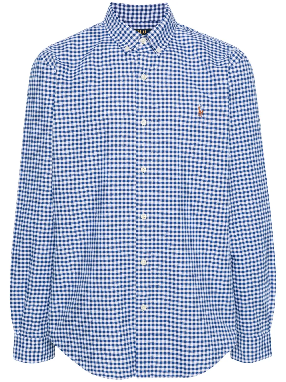 

Клетчатая рубашка с вышивкой Polo Pony POLO RALPH LAUREN, синий