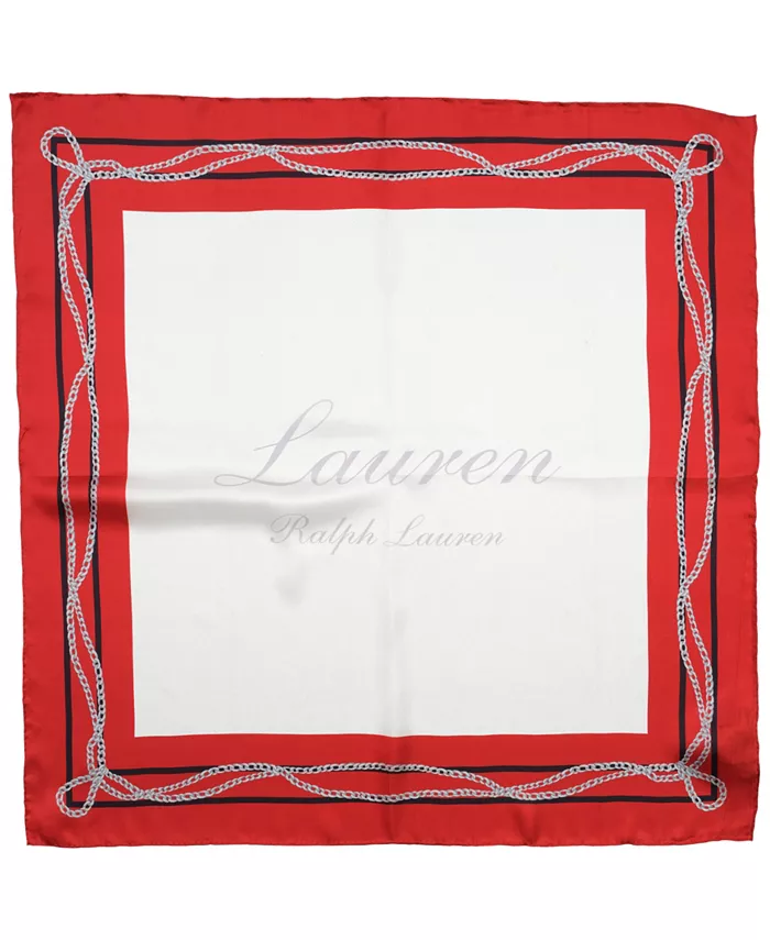 

Шарф квадратный с цепным узором Lauren Ralph Lauren, мультиколор
