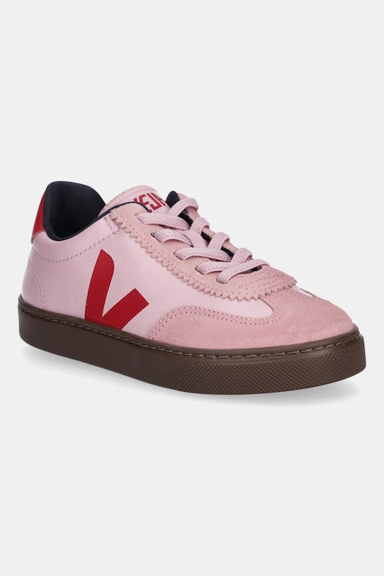 

Кожаные детские кроссовки Small Volley Veja, розовый
