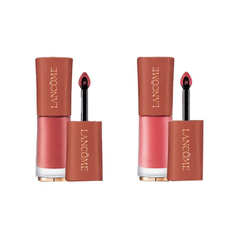 

Lankou Pure, Nude жидкие помады в боксе, набор макияжа легко растушевывается увлажняющий 6мл LANCOME