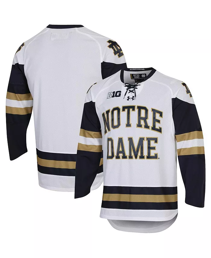 

Мужская хоккейная реплика футболки Notre Dame Fighting Irish UA Under Armour, белый