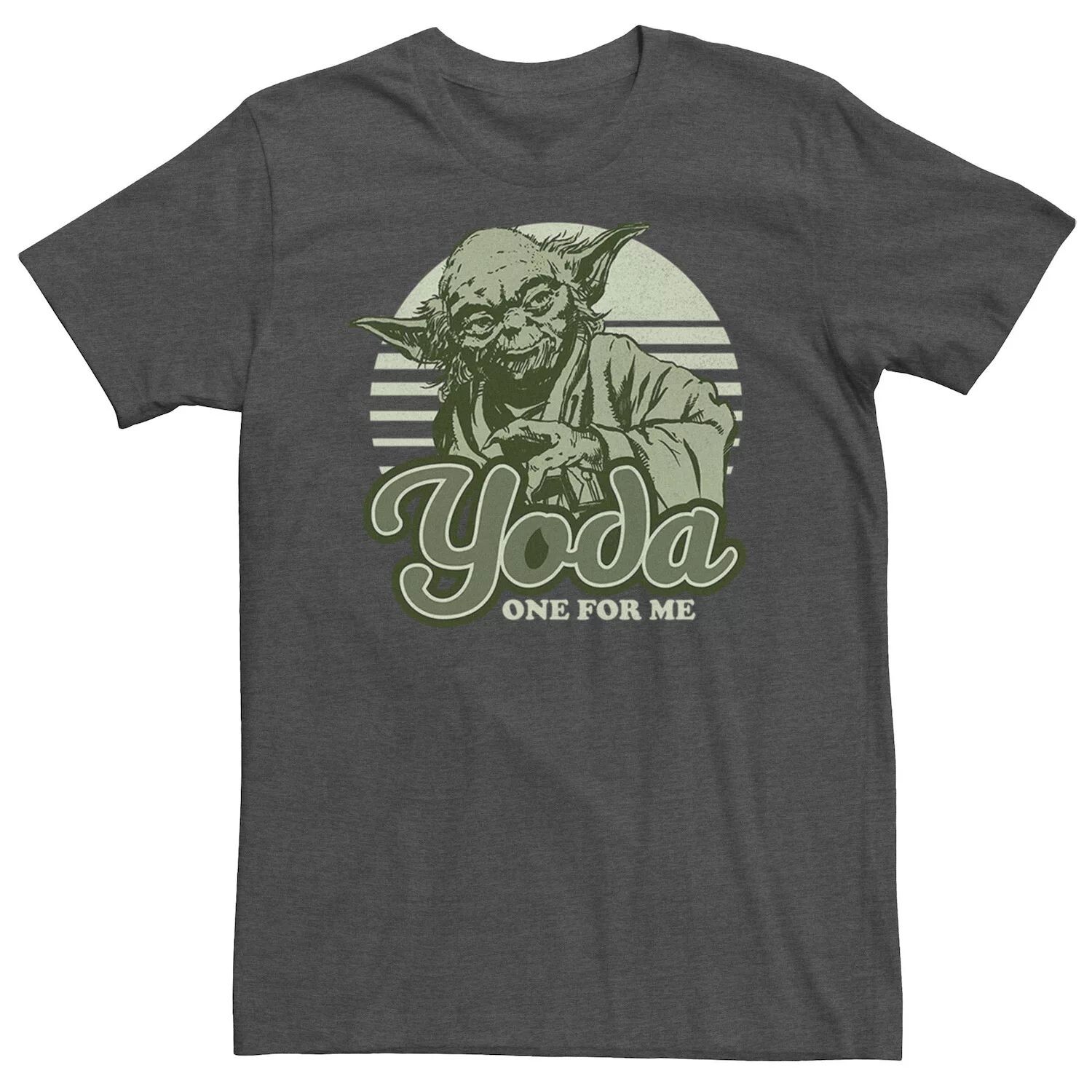 

Мужская футболка Yoda One For Me в стиле ретро Star Wars