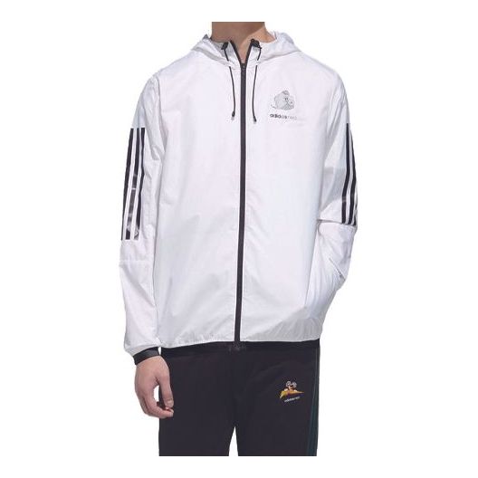 

Куртка adidas neo M BRND PRD WB hooded Long Sleeves Sports Jacket White, белый