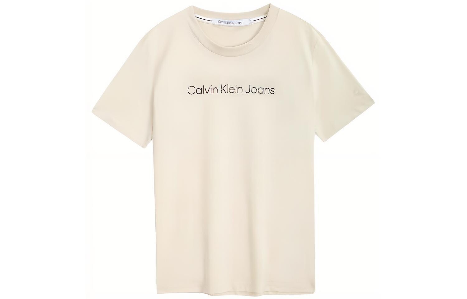 

Футболка унисекс молочно-белая Calvin Klein, слоновая кость