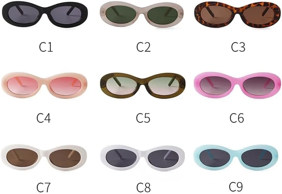 

Овальные солнцезащитные очки для женщин и мужчин, черепаховая оправа, зеленые, круглые, UV400, для занятий спортом на открытом воздухе, бега и езды Generic, C2