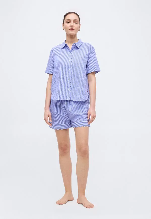 Рубашка с коротким рукавом, короткая пижама Polo Ralph Lauren, Amparo Blue — фото 2