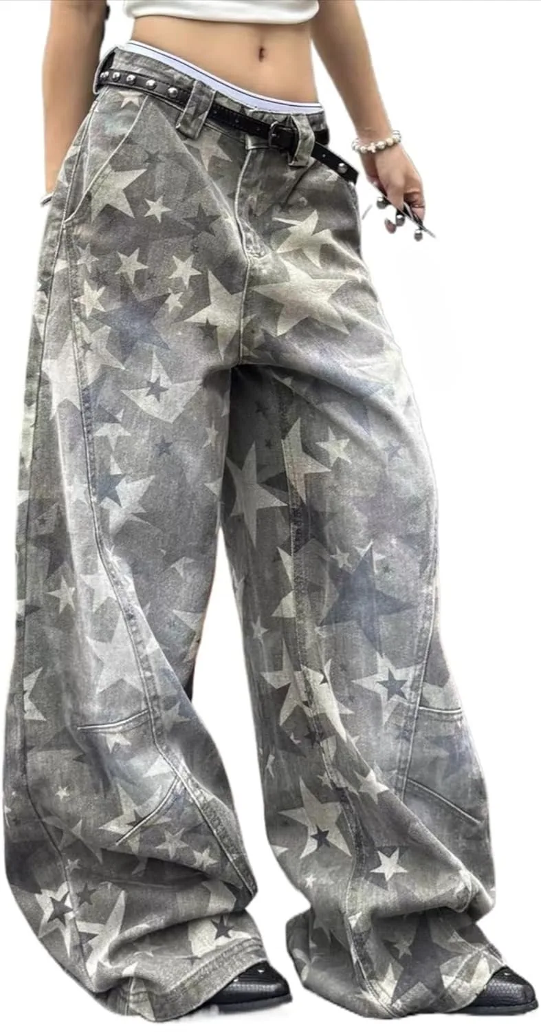 

Женские джинсы Y2K в стиле гранж AROPYL