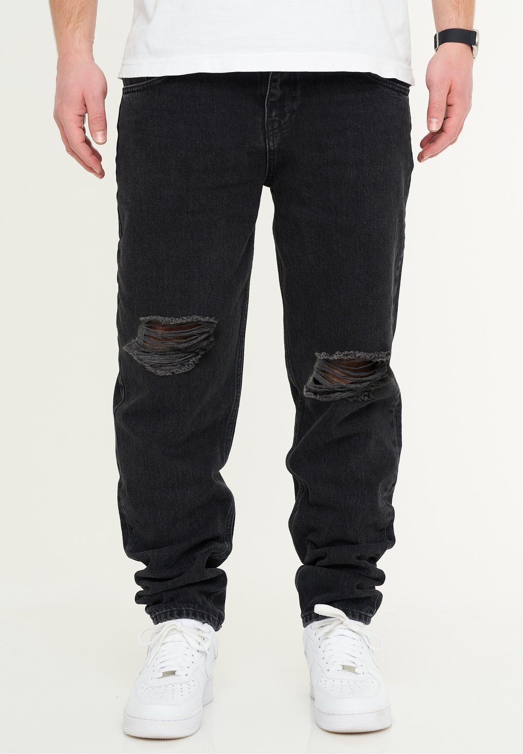 

Джинсы свободного кроя RIPPED JEANS TAPERED-FIT AMSTERDAM One Redox, черный
