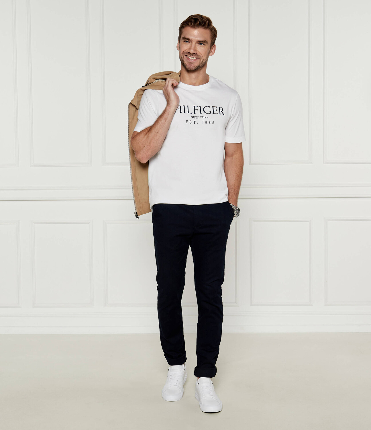 Футболка Tommy Hilfiger Regular Fit, белый — фото 2