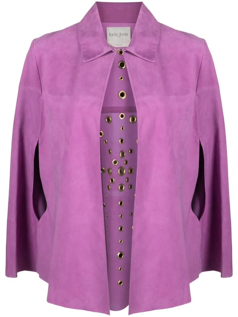 

Кейп с люверсами Forte Forte, фиолетовый