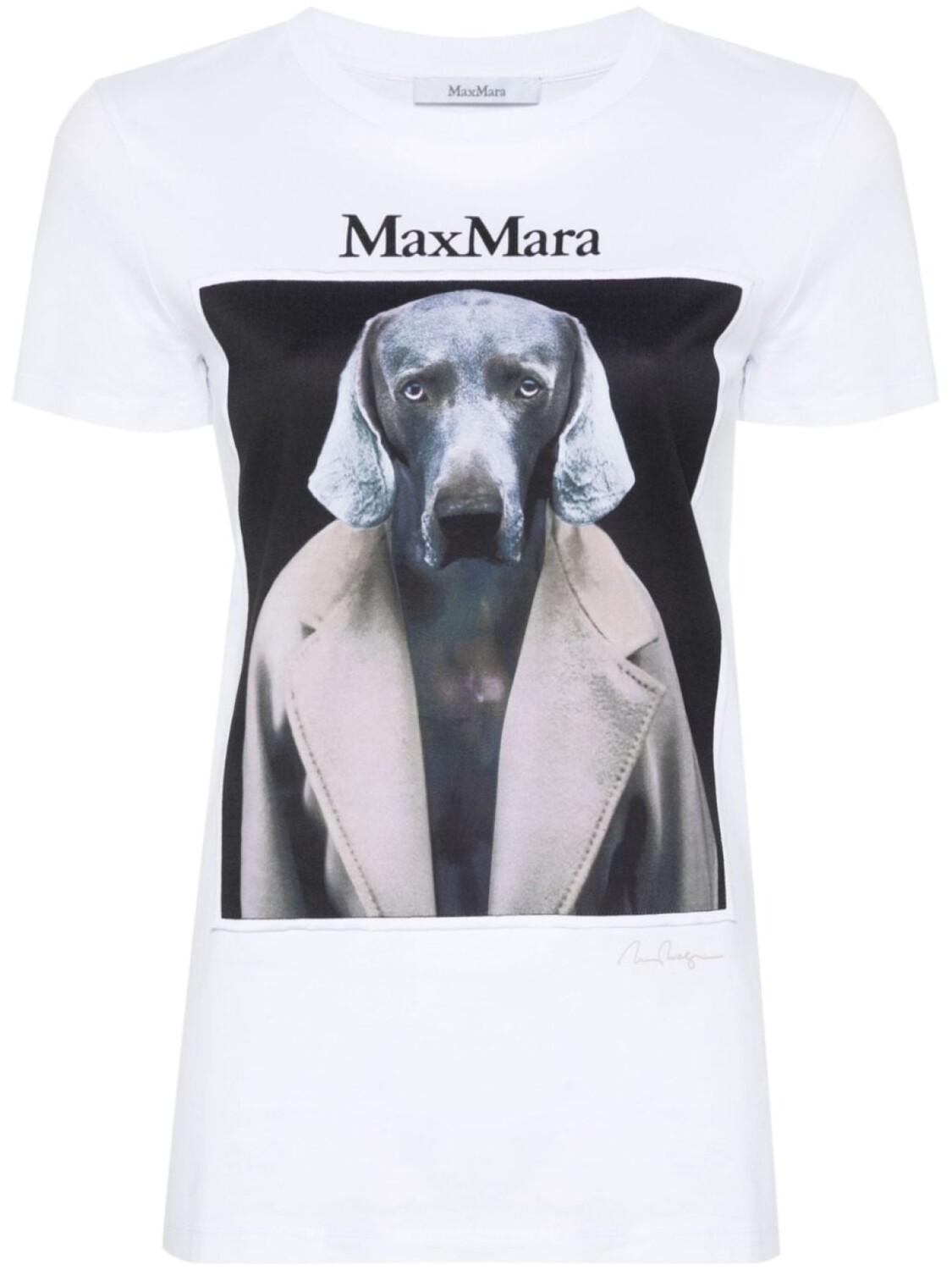

Max Mara футболка Cipria с принтом, белый
