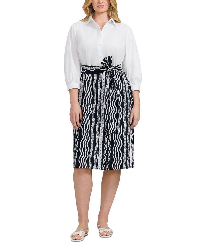 

Платье Esther 34 с косичками Foxcroft Plus, мультиколор