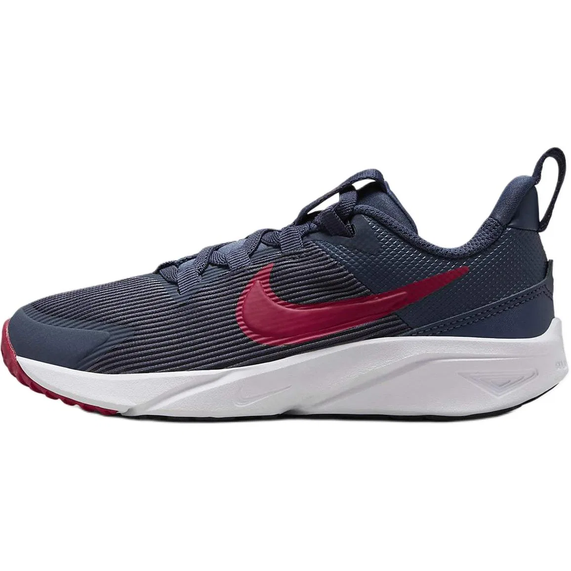 Детские кроссовки для бега Star Runner 4 Cushioning Rebound Low top, синие с красным, для детей 3-7 лет Nike, Thunder Blue/Black/White/Gym Red